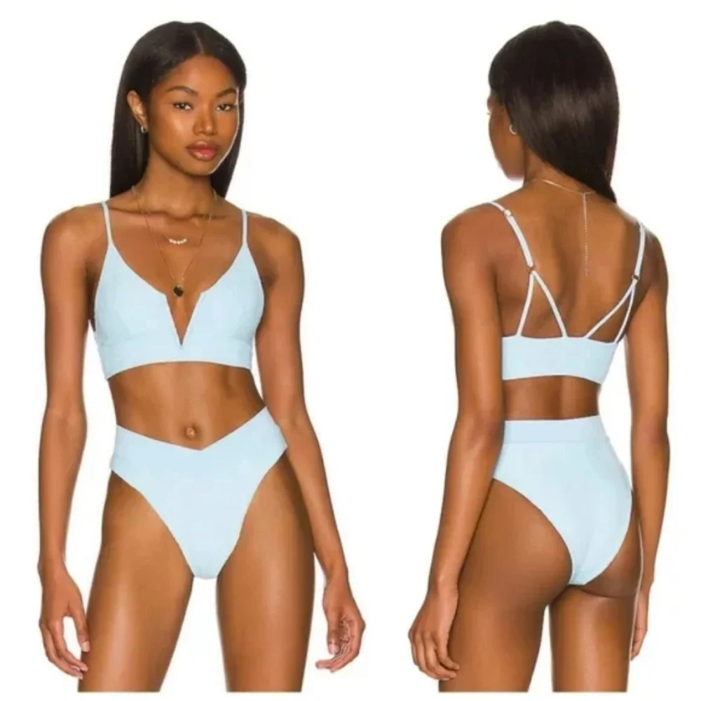 L*Space Siren Top Court Bottoms Bikini Set